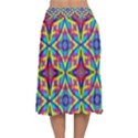 Pattern Velvet Flared Midi Skirt View2