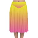 Pattern Velvet Flared Midi Skirt View1