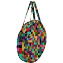 Pattern Giant Round Zipper Tote View3