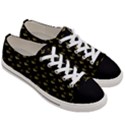 Gold Scales Of Justice on Black Repeat Pattern All Over Print  Women s Low Top Canvas Sneakers View3