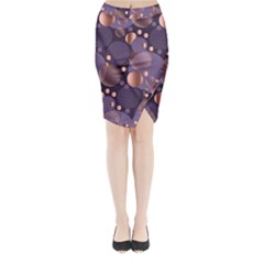 Random Polka Dots, Fun, Colorful, Pattern,xmas,happy,joy,modern,trendy,beautiful,pink,purple,metallic,glam, Midi Wrap Pencil Skirt by NouveauDesign