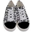 Me sarcastic never Women s Low Top Canvas Sneakers View1