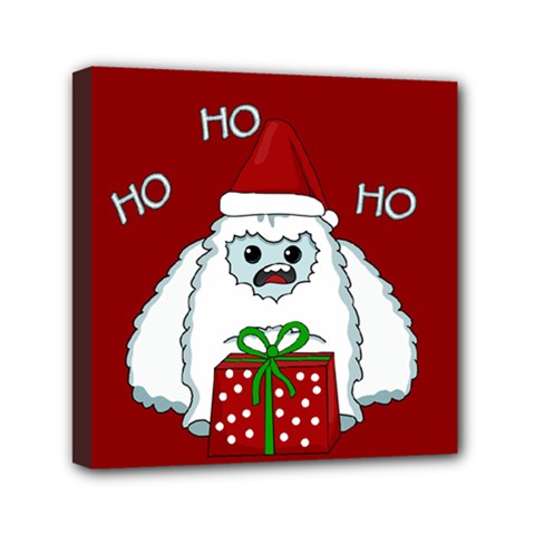Yeti Xmas Mini Canvas 6  X 6  by Valentinaart