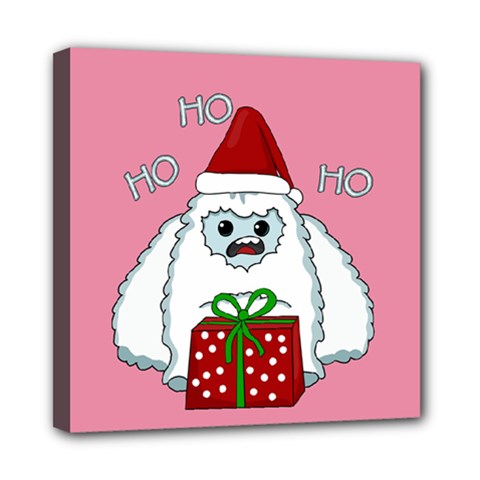 Yeti Xmas Mini Canvas 8  X 8  by Valentinaart