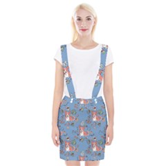 Dog Corgi Pattern Braces Suspender Skirt by Celenk