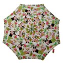 Hula Corgis Fabric Hook Handle Umbrellas (Medium) View1