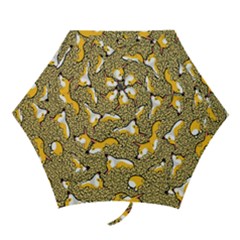 Sleeping Corgi Mini Folding Umbrellas by Celenk