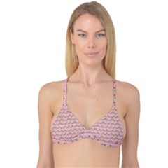 Floral Pattern Reversible Tri Bikini Top by SuperPatterns