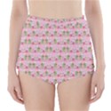 Floral Pattern High-Waisted Bikini Bottoms View1