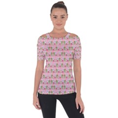 Floral Pattern Short Sleeve Top by SuperPatterns