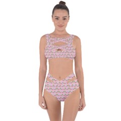 Floral Pattern Bandaged Up Bikini Set  by SuperPatterns