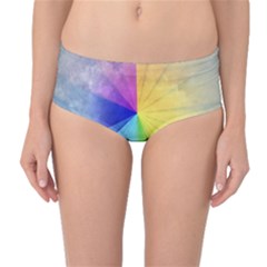Abstract Art Modern Mid-waist Bikini Bottoms by Celenk