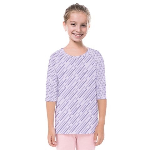 Halloween Lilac Paper Pattern Kids  Quarter Sleeve Raglan Tee by Celenk