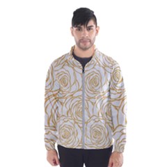 Yellow Peonies Wind Breaker (men) by NouveauDesign