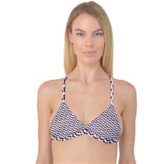 Halloween Lilac Paper Pattern Reversible Tri Bikini Top by Celenk