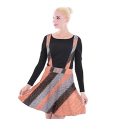 Fabric Textile Texture Surface Suspender Skater Skirt by Celenk