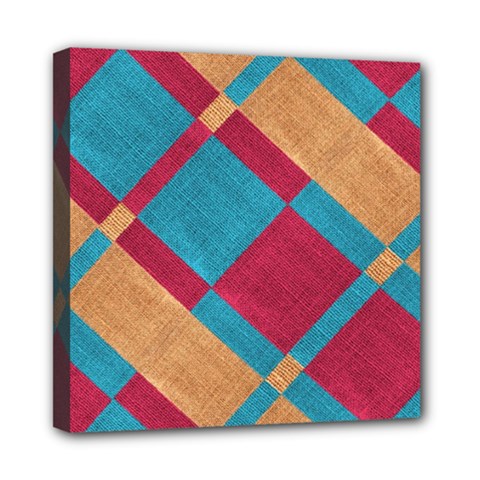 Fabric Textile Cloth Material Mini Canvas 8  X 8  by Celenk
