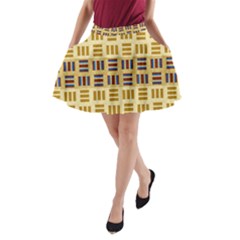 Textile Texture Fabric Material A-line Pocket Skirt by Celenk