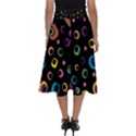 Abstract Background Retro 60s 70s Perfect Length Midi Skirt View2