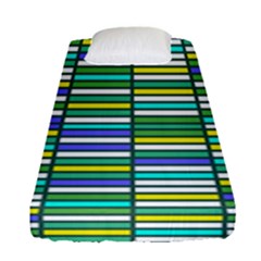 Color Grid 03 Fitted Sheet (single Size) by jumpercat