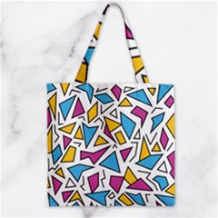 Retro Shapes 01 Zipper Grocery Tote Bag by jumpercat