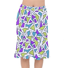 Retro Shapes 02 Mermaid Skirt by jumpercat