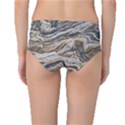 Texture Marble Abstract Pattern Mid-Waist Bikini Bottoms View2