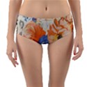 Texture Fabric Textile Detail Reversible Mid-Waist Bikini Bottoms View1