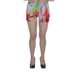 Fabric Texture Softness Textile Skinny Shorts by Celenk