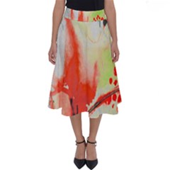 Fabric Texture Softness Textile Perfect Length Midi Skirt by Celenk