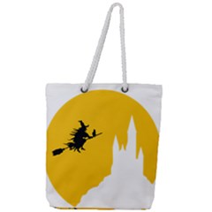Castle Cat Evil Female Fictional Full Print Rope Handle Tote (large) by Celenk