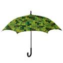 Tetris Camouflage Forest Hook Handle Umbrellas (Large) View3