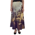 Singapore City Urban Skyline Flared Maxi Skirt View1
