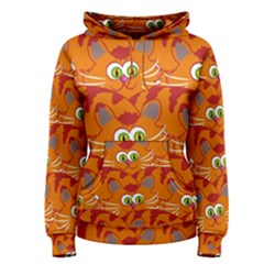 Animals Pet Cats Mammal Cartoon Women s Pullover Hoodie by BangZart