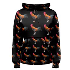 Background Pattern Chicken Fowl Women s Pullover Hoodie by BangZart