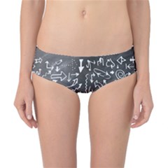 Arrows Board School Blackboard Classic Bikini Bottoms by BangZart