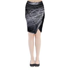 Flash Black Thunderstorm Midi Wrap Pencil Skirt by BangZart