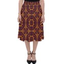 Geometric Pattern Folding Skater Skirt View1