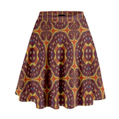 Geometric Pattern High Waist Skirt by linceazul