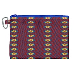 Geometric Pattern Canvas Cosmetic Bag (xl) by linceazul