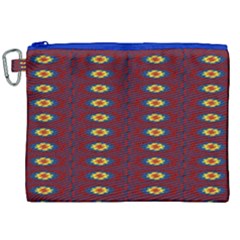 Geometric Pattern Canvas Cosmetic Bag (xxl) by linceazul