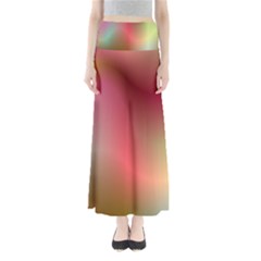 Colorful Colors Wave Gradient Full Length Maxi Skirt by BangZart