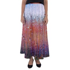 Glass Colorful Abstract Background Flared Maxi Skirt by BangZart