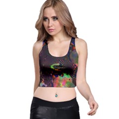 The Fourth Dimension Fractal Racer Back Crop Top by BangZart