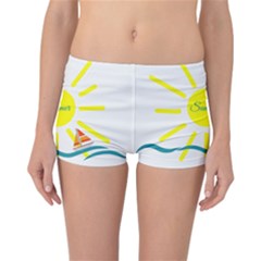 Summer Beach Holiday Holidays Sun Reversible Boyleg Bikini Bottoms by BangZart