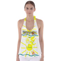 Summer Beach Holiday Holidays Sun Babydoll Tankini Top by BangZart