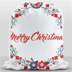 Merry Christmas Christmas Greeting Drawstring Bag (large) by BangZart