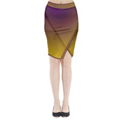 Course Colorful Pattern Abstract Midi Wrap Pencil Skirt by BangZart