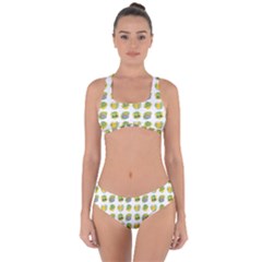 St Patrick S Day Background Symbols Criss Cross Bikini Set by BangZart
