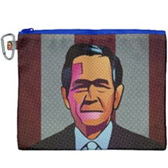 George W Bush Pop Art President Usa Canvas Cosmetic Bag (xxxl) by BangZart